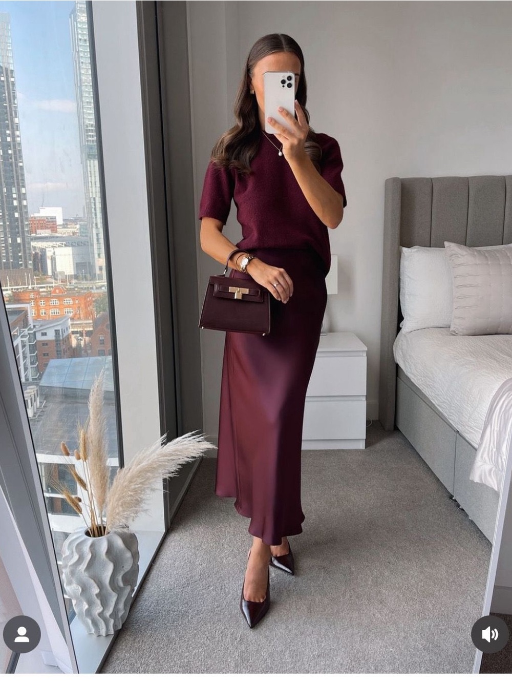 Zara Deep Plum Patent Strappy Heels - Picture 8 of 8